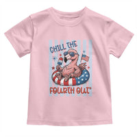 Chill The Fourth Out Toddler T Shirt Flamerica Flamingo 4th Of July