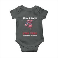 250 Years Anniversary Baby Onesie Flamingo 4Th Of July Patriotic USA Independence Flamerica