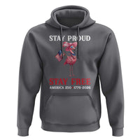 250 Years Anniversary Hoodie Flamingo 4Th Of July Patriotic USA Independence Flamerica