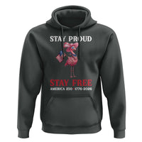 250 Years Anniversary Hoodie Flamingo 4Th Of July Patriotic USA Independence Flamerica