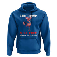 250 Years Anniversary Hoodie Flamingo 4Th Of July Patriotic USA Independence Flamerica