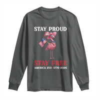 250 Years Anniversary Long Sleeve Shirt Flamingo 4Th Of July Patriotic USA Independence Flamerica