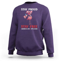 250 Years Anniversary Sweatshirt Flamingo 4Th Of July Patriotic USA Independence Flamerica