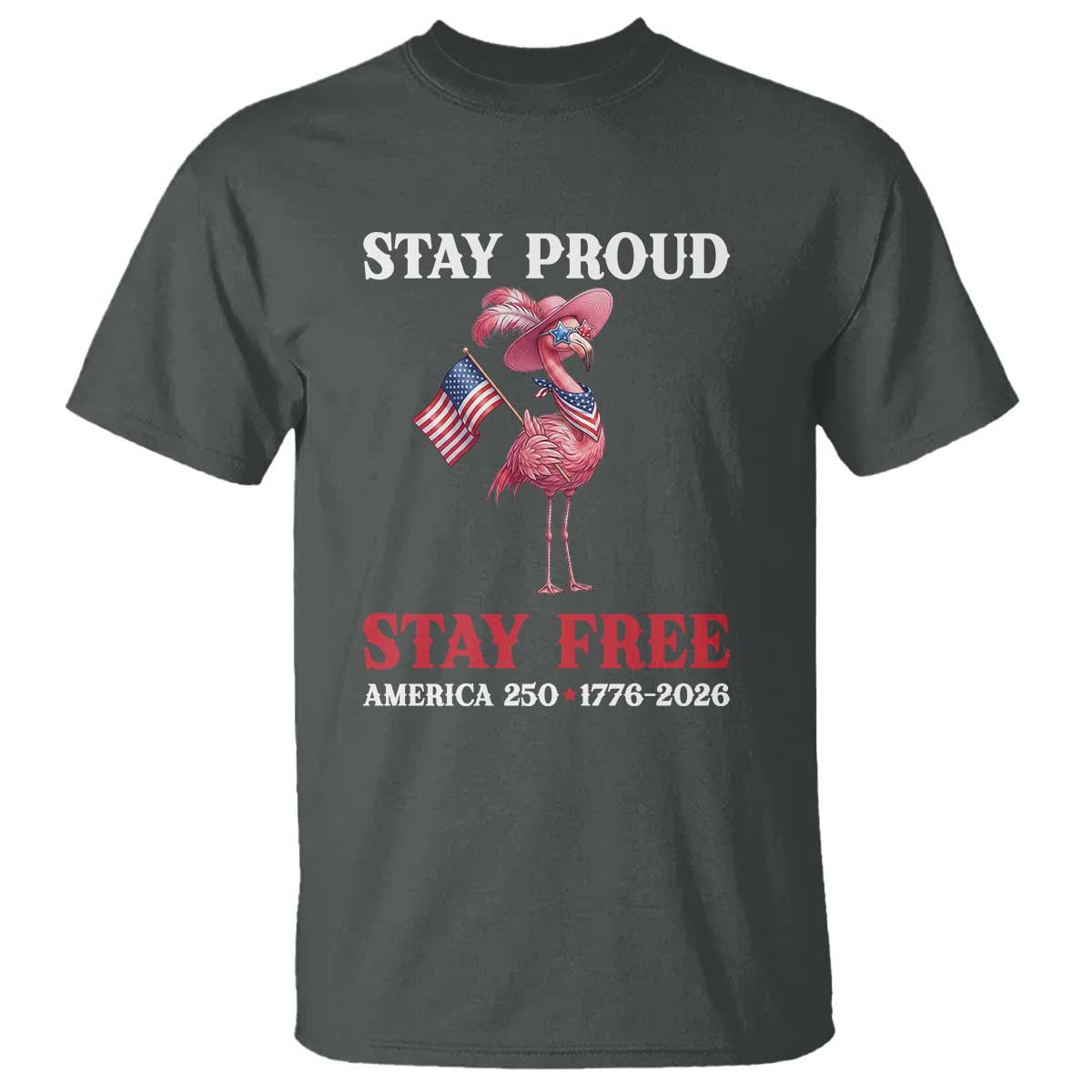 250 Years Anniversary T Shirt Flamingo 4Th Of July Patriotic USA Independence Flamerica