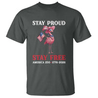 250 Years Anniversary T Shirt Flamingo 4Th Of July Patriotic USA Independence Flamerica