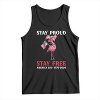 250 Years Anniversary Tank Top Flamingo 4Th Of July Patriotic USA Independence Flamerica