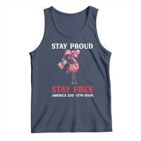 250 Years Anniversary Tank Top Flamingo 4Th Of July Patriotic USA Independence Flamerica
