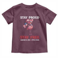 250 Years Anniversary Toddler T Shirt Flamingo 4Th Of July Patriotic USA Independence Flamerica