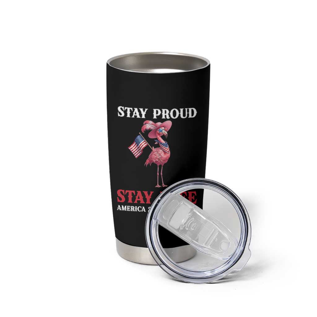 250 Years Anniversary Tumbler Cup Flamingo 4Th Of July Patriotic USA Independence Flamerica