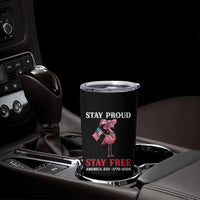 250 Years Anniversary Tumbler Cup Flamingo 4Th Of July Patriotic USA Independence Flamerica