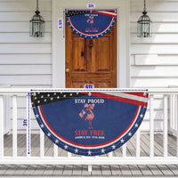 Chill The Fourth Out Patriotic Fan Flag Flamerica Flamingo 4th Of July