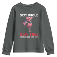 250 Years Anniversary Youth Sweatshirt Flamingo 4Th Of July Patriotic USA Independence Flamerica