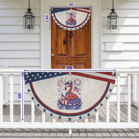 250 Years Anniversary Patriotic Fan Flag Flamingo 4Th Of July USA Independence Flamerica