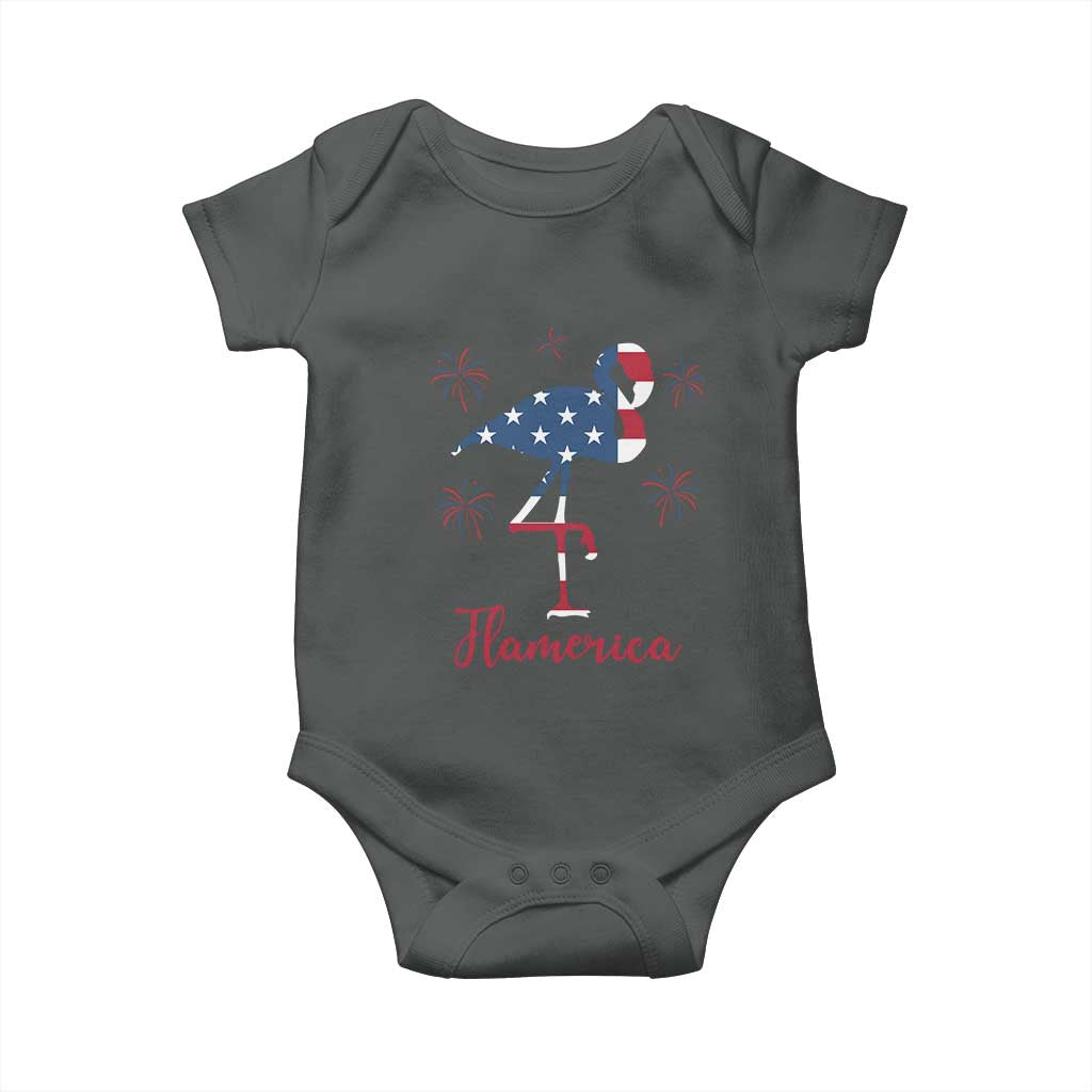 Flamingo 4Th Of July Patriotic USA Independence Flamerica Baby Onesie
