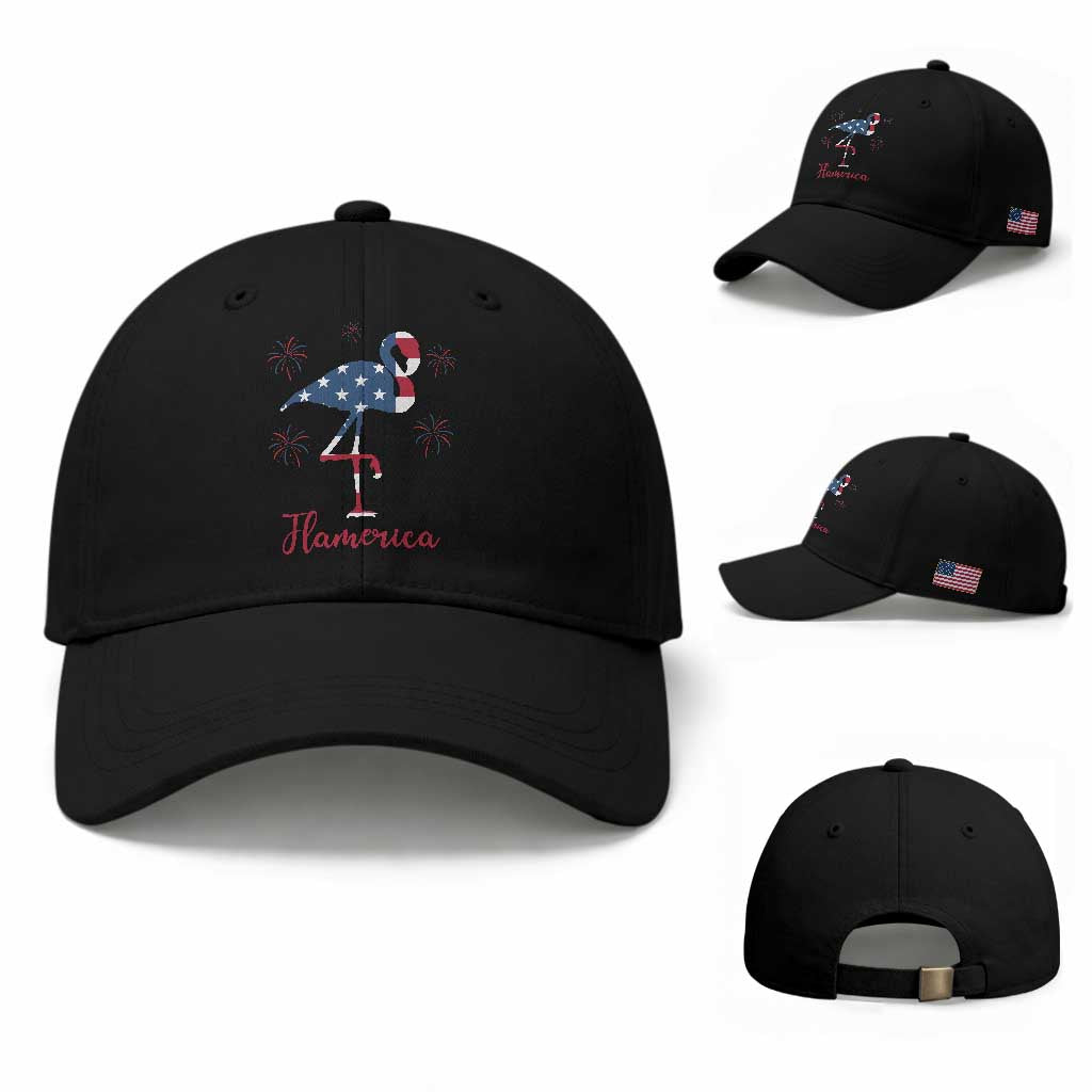 Flamingo 4Th Of July Patriotic USA Independence Flamerica Baseball Cap