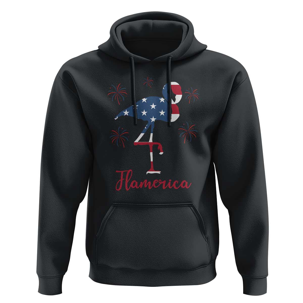 Flamingo 4Th Of July Patriotic USA Independence Flamerica Hoodie