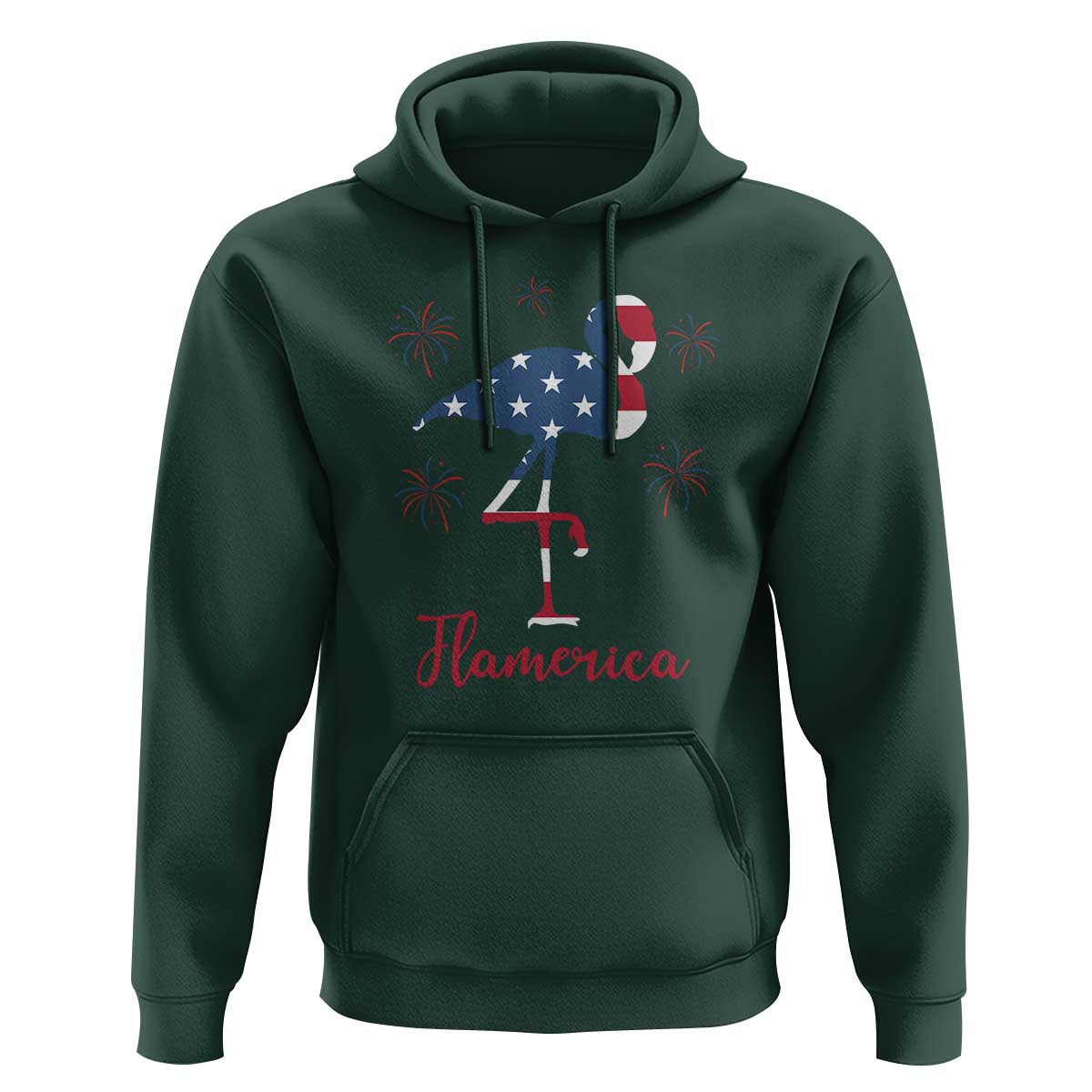 Flamingo 4Th Of July Patriotic USA Independence Flamerica Hoodie