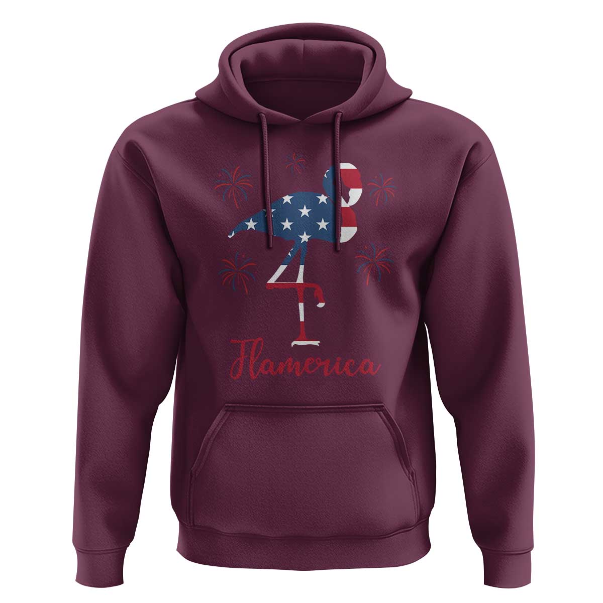 Flamingo 4Th Of July Patriotic USA Independence Flamerica Hoodie
