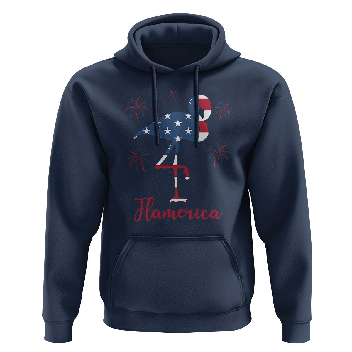 Flamingo 4Th Of July Patriotic USA Independence Flamerica Hoodie