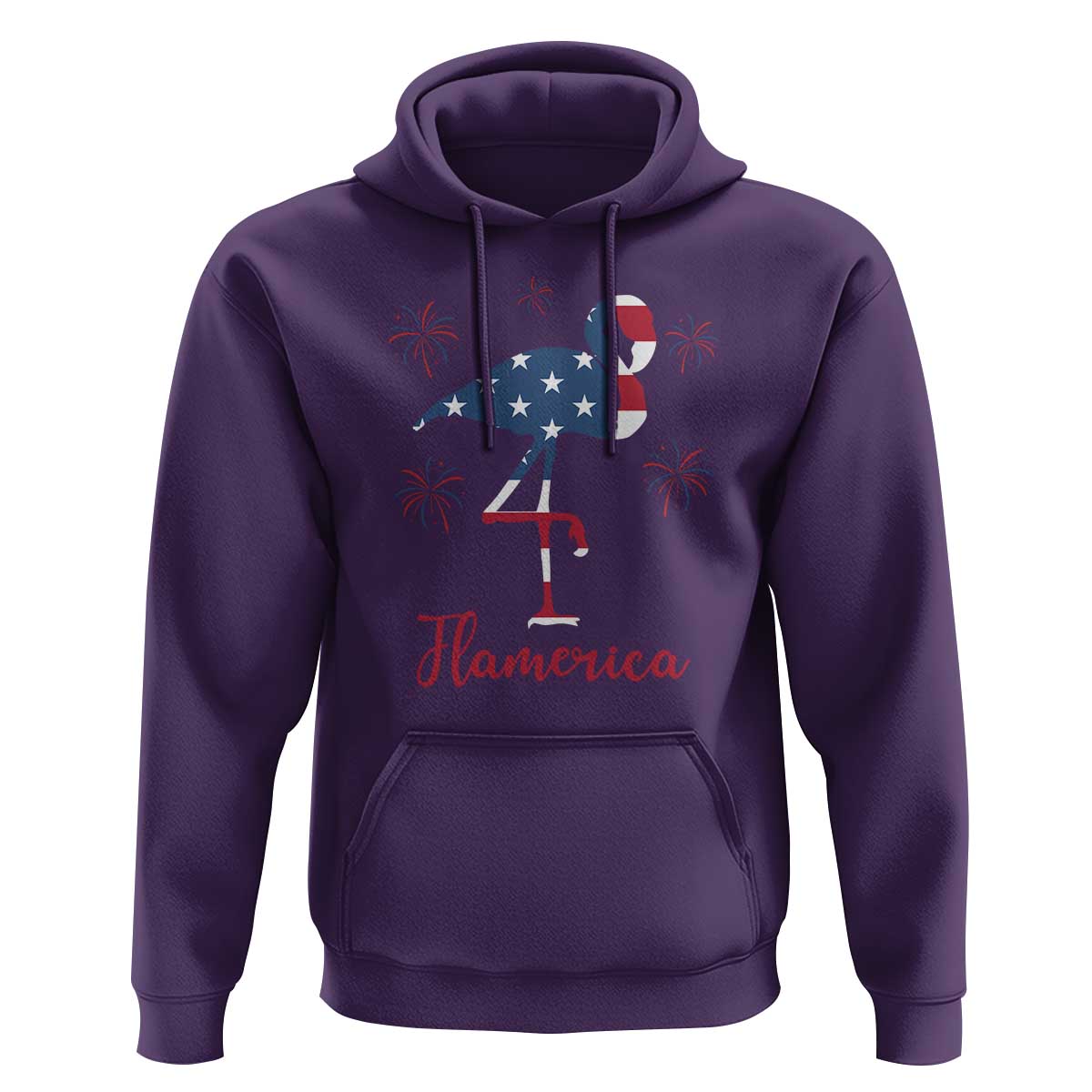 Flamingo 4Th Of July Patriotic USA Independence Flamerica Hoodie