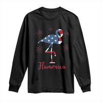 Flamingo 4Th Of July Patriotic USA Independence Flamerica Long Sleeve Shirt