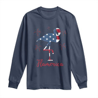 Flamingo 4Th Of July Patriotic USA Independence Flamerica Long Sleeve Shirt