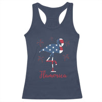 Flamingo 4Th Of July Patriotic USA Independence Flamerica Racerback Tank Top