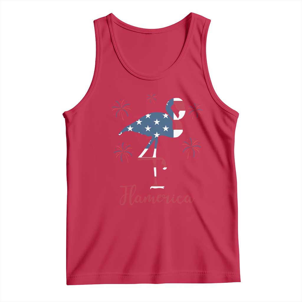 Flamingo 4Th Of July Patriotic USA Independence Flamerica Tank Top