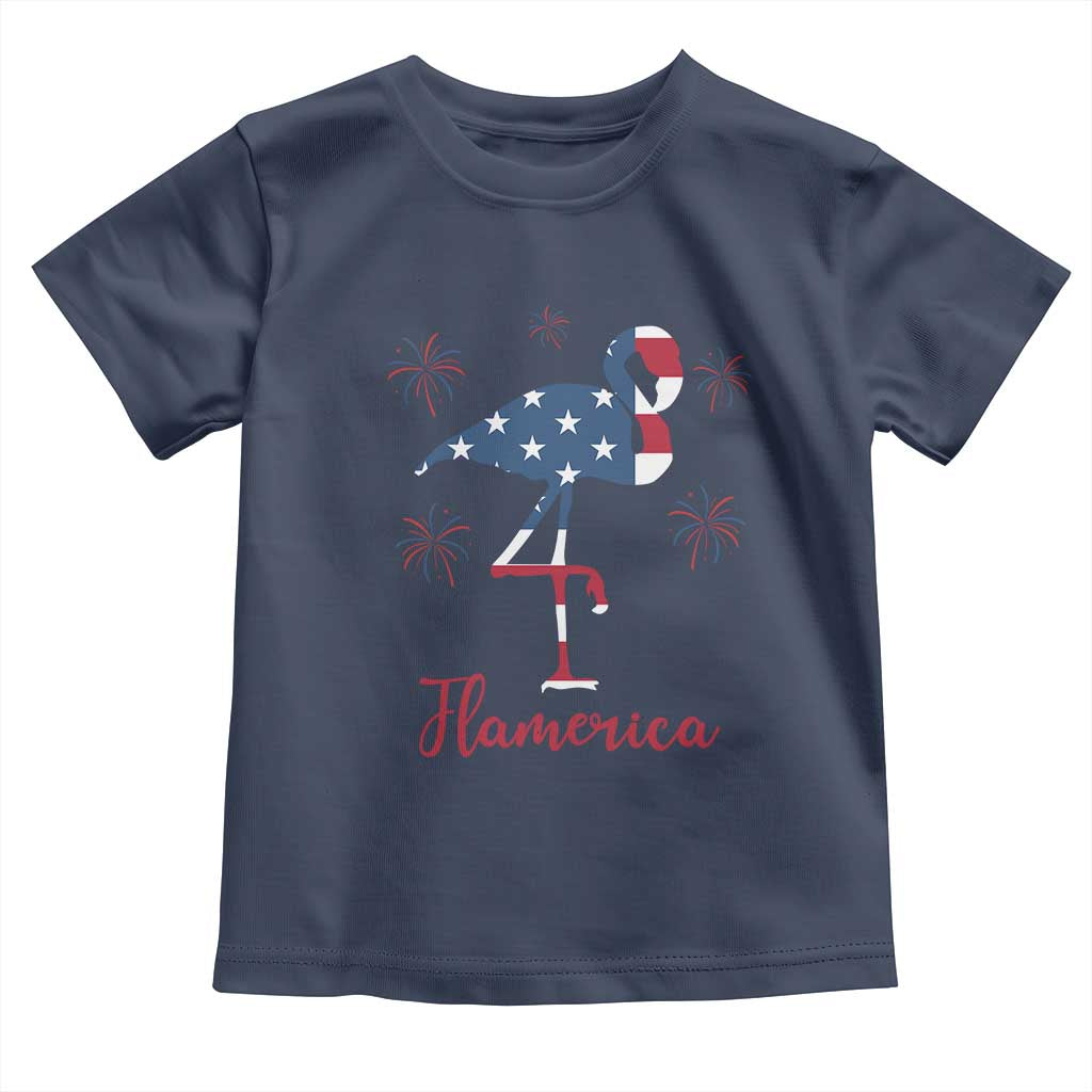 Flamingo 4Th Of July Patriotic USA Independence Flamerica Toddler T Shirt