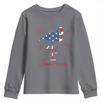 Flamingo 4Th Of July Patriotic USA Independence Flamerica Youth Sweatshirt