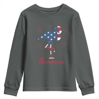 Flamingo 4Th Of July Patriotic USA Independence Flamerica Youth Sweatshirt