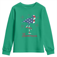 Flamingo 4Th Of July Patriotic USA Independence Flamerica Youth Sweatshirt