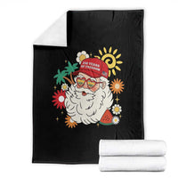 USA 250th Anniversary Santa Christmas In July Throw Blanket