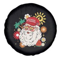USA 250th Anniversary Santa Christmas In July Spare Tire Cover
