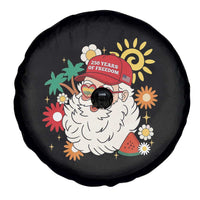 USA 250th Anniversary Santa Christmas In July Spare Tire Cover