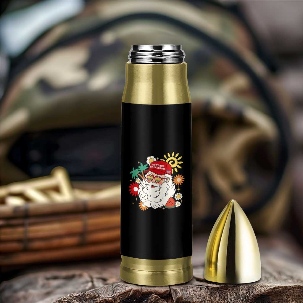 USA 250th Anniversary Santa Christmas In July Bullet Tumbler