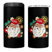 USA 250th Anniversary Santa Christmas In July 4 in 1 Can Cooler Tumbler