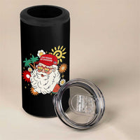 USA 250th Anniversary Santa Christmas In July 4 in 1 Can Cooler Tumbler