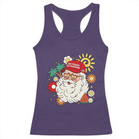 USA 250th Anniversary Santa Christmas In July Racerback Tank Top