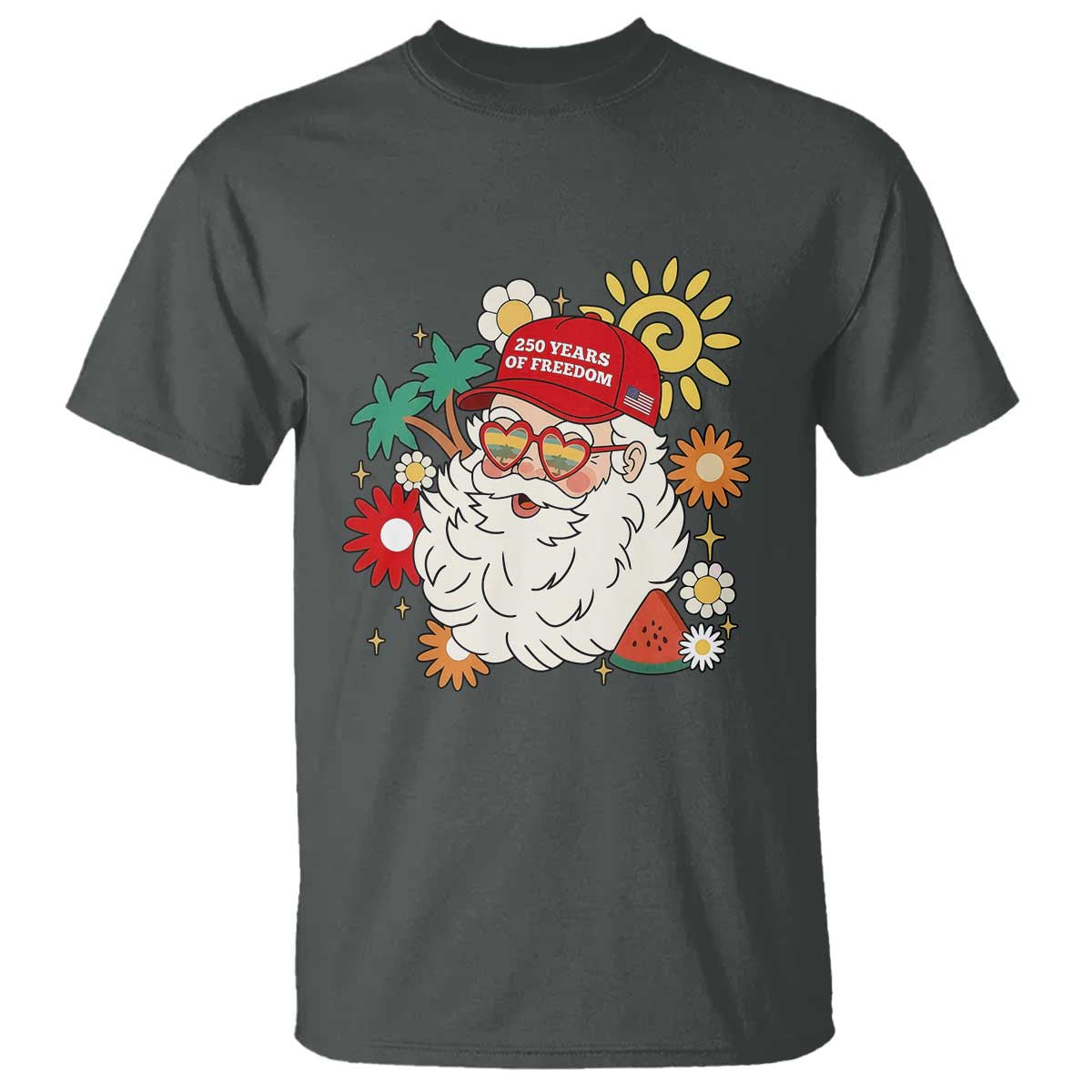 USA 250th Anniversary Santa Christmas In July T Shirt