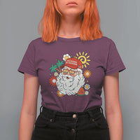 USA 250th Anniversary Santa Christmas In July T Shirt For Women