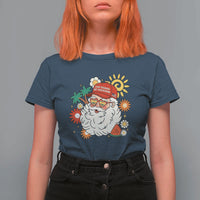 USA 250th Anniversary Santa Christmas In July T Shirt For Women