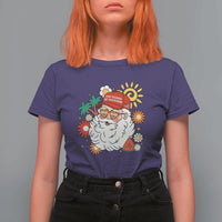USA 250th Anniversary Santa Christmas In July T Shirt For Women