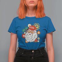 USA 250th Anniversary Santa Christmas In July T Shirt For Women