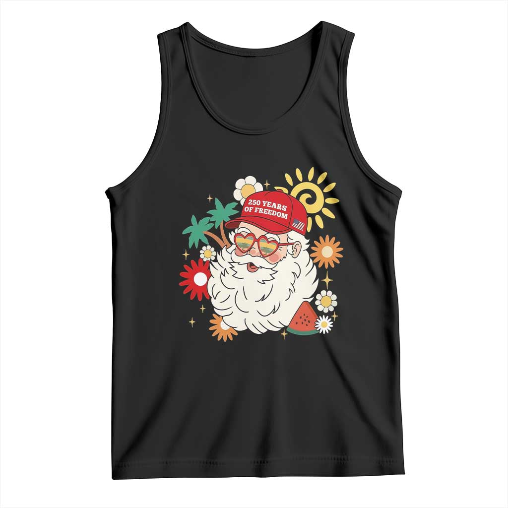 USA 250th Anniversary Santa Christmas In July Tank Top