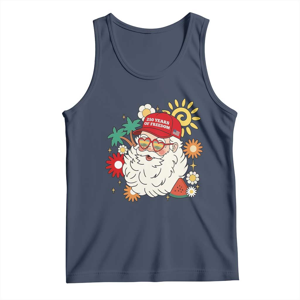 USA 250th Anniversary Santa Christmas In July Tank Top