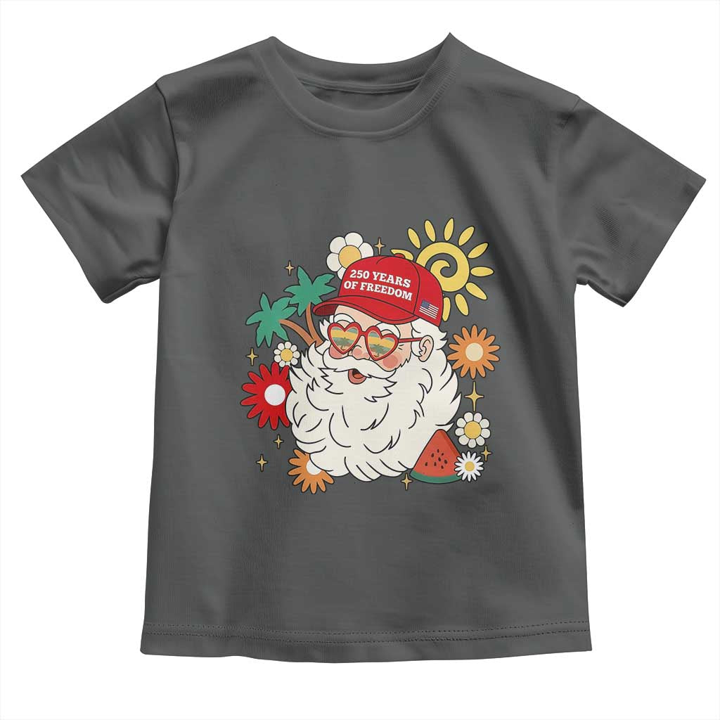 USA 250th Anniversary Santa Christmas In July Toddler T Shirt