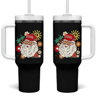 USA 250th Anniversary Santa Christmas In July Tumbler With Handle