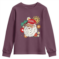 USA 250th Anniversary Santa Christmas In July Youth Sweatshirt