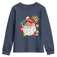 USA 250th Anniversary Santa Christmas In July Youth Sweatshirt